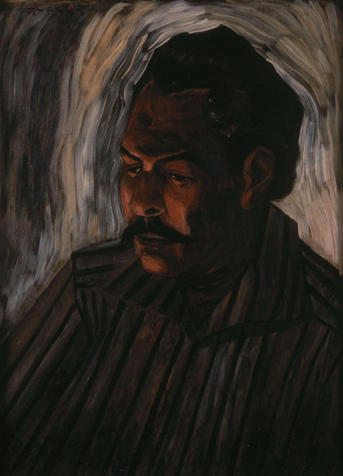 Retrato de Carlos Raquel Rivera pintado por Rafael Tufiño imagen del MAPR