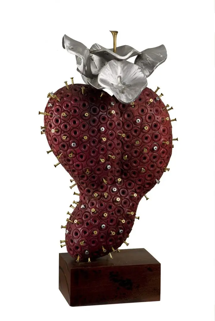Flor de la Guanábana púrpura corazón púrpura