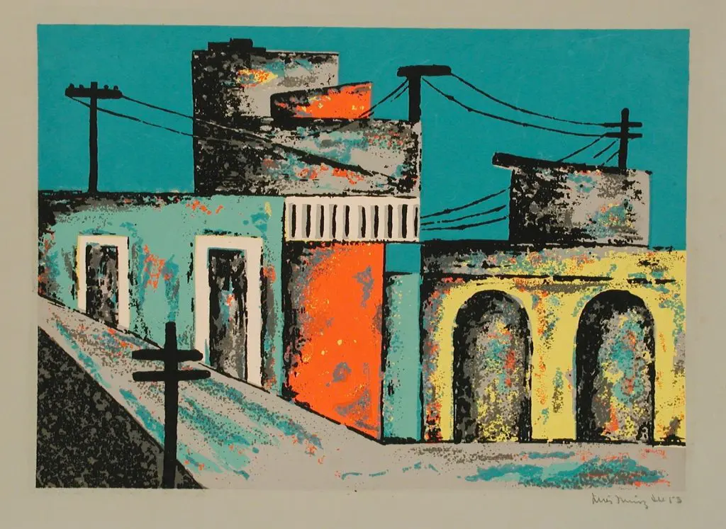 Sin título (portafolio Estampas de San Juan, Centro de Arte Puertorriqueño)