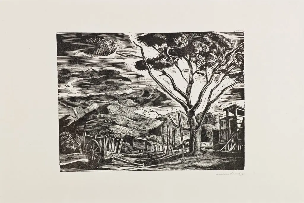 Paisaje yaucano (porfolio “La estampa puertorriqueña”, Centro de Arte Puertorriqueño)