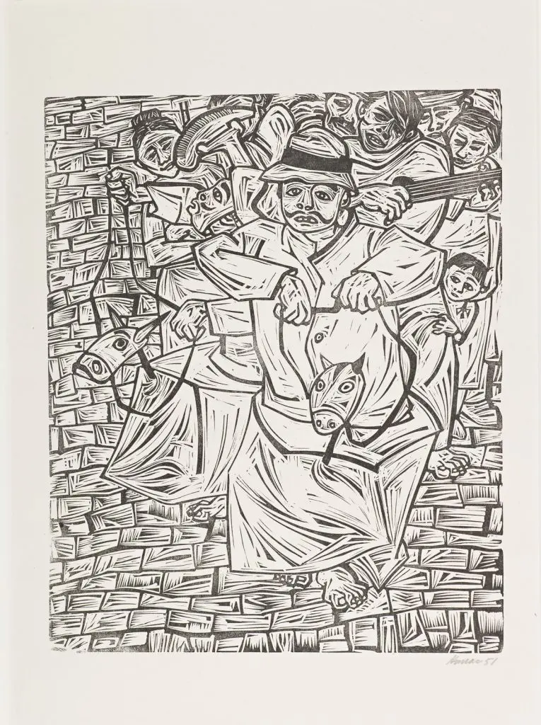 Saltimbanquis (porfolio La estampa puertorriqueña, Centro de Arte Puertorriqueño)
