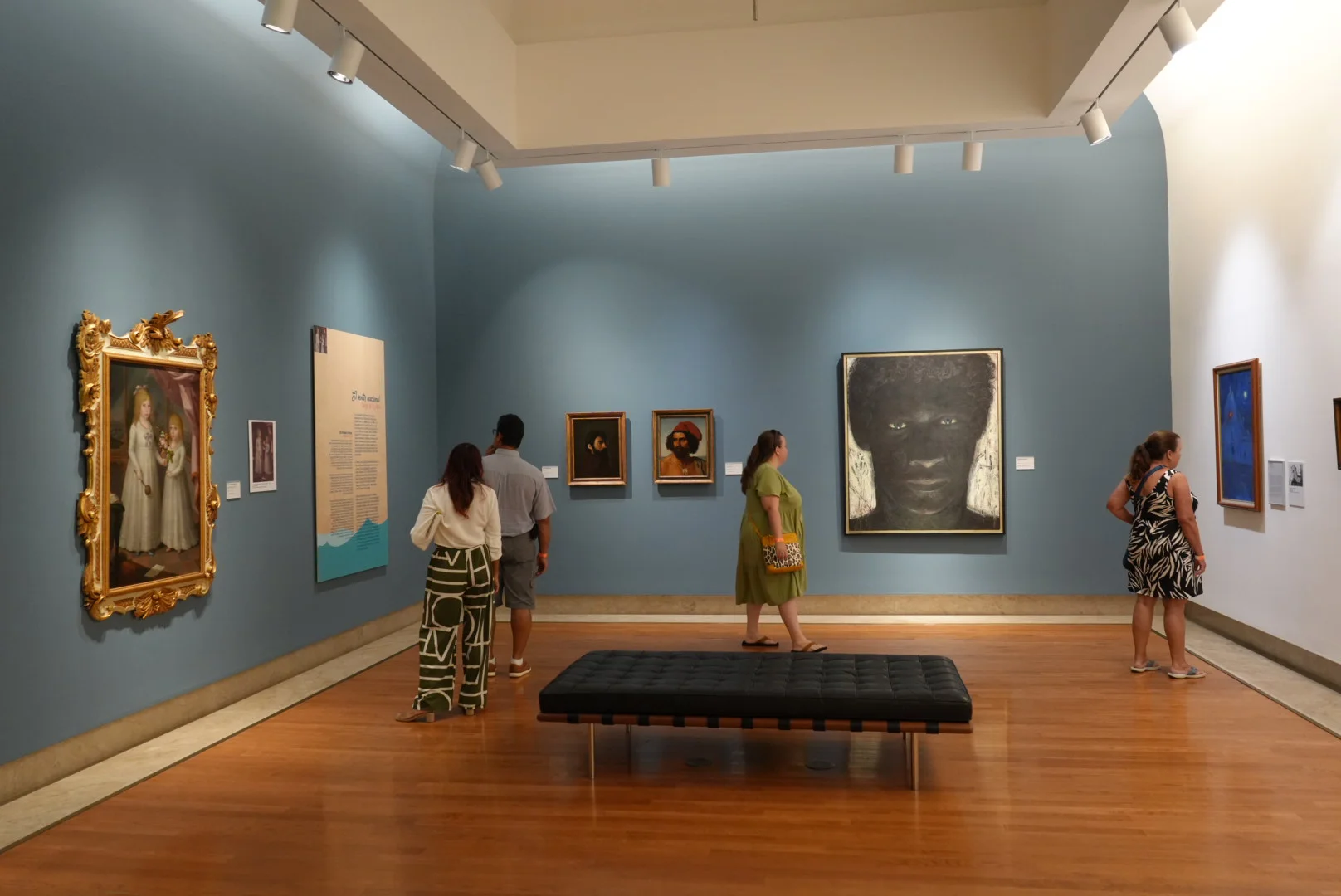 people enjoy art at the museum