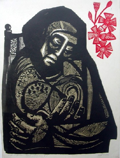 Mujer con flores I