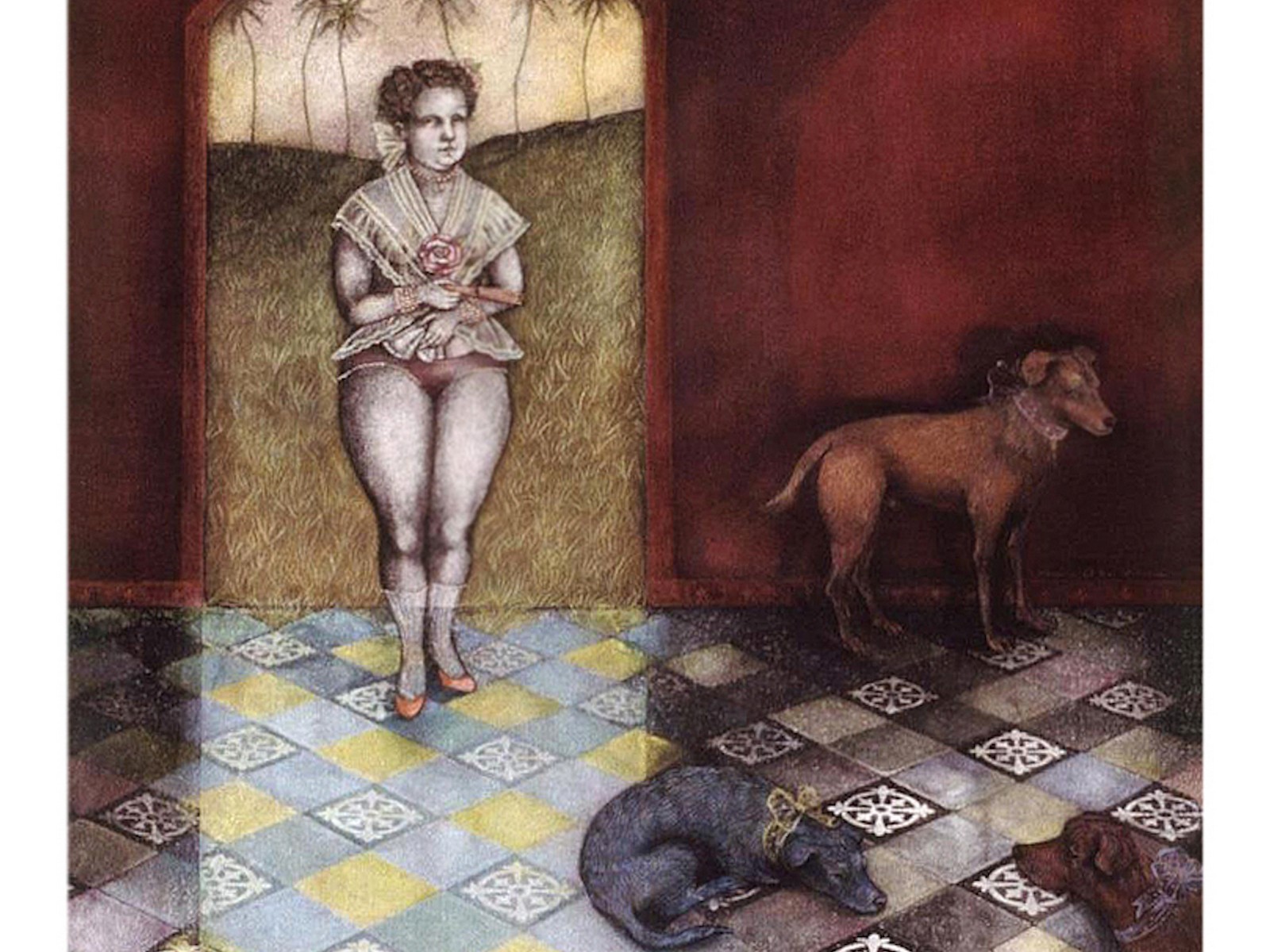 Dama con perros