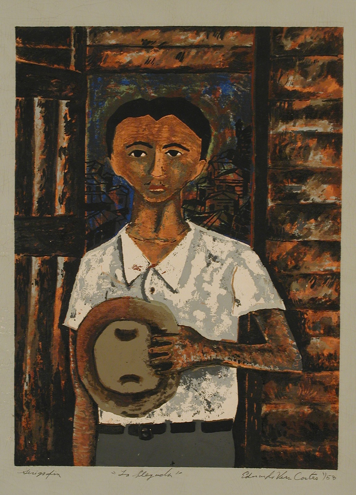 La llegada (porfolio Estampas de San Juan, Centro de Arte Puertorriqueño)
