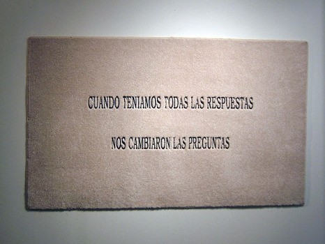 Cuando teníamos todas las respuestas nos cambiaron las preguntas