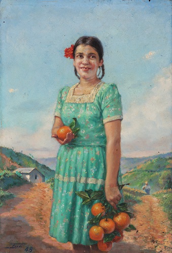 Niña con chinas